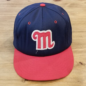 Vintage Ole Miss 70s Baseball Hat Snapback M Logo Stevens Caps S/M